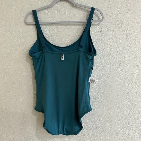 DKNY Teal Ruched One Piece Swimsuit Size XL - Picture 12 of 16